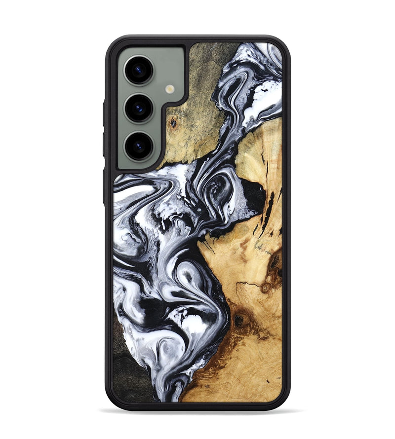 Galaxy S24 Plus Wood Phone Case - Estevan (Black & White, 780967)