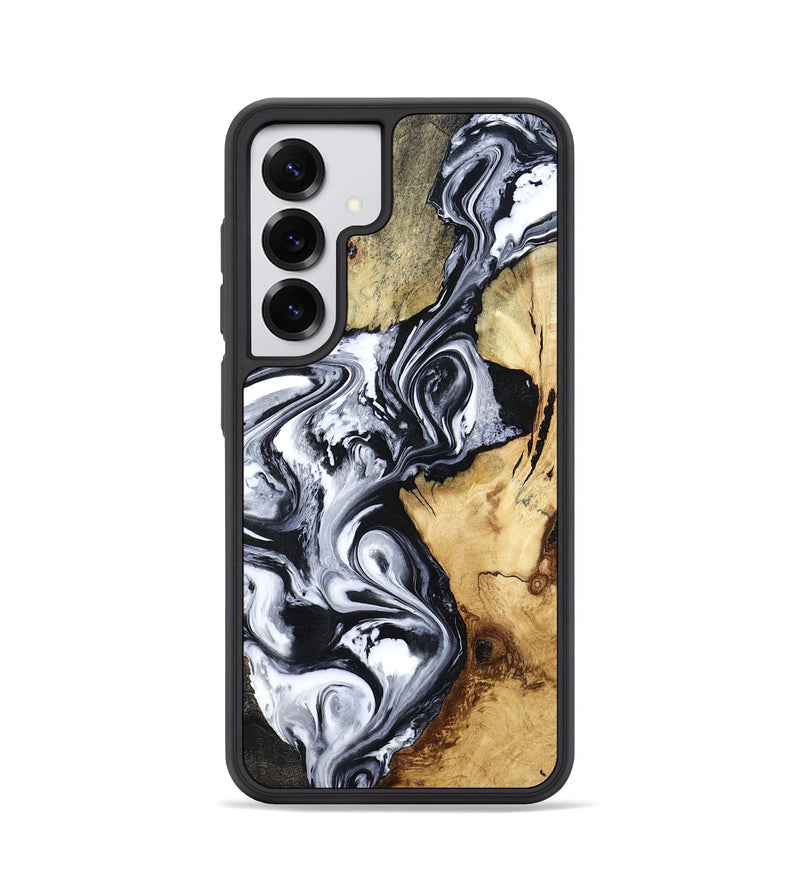 Galaxy S25 Wood Phone Case - Estevan (Black & White, 780967)
