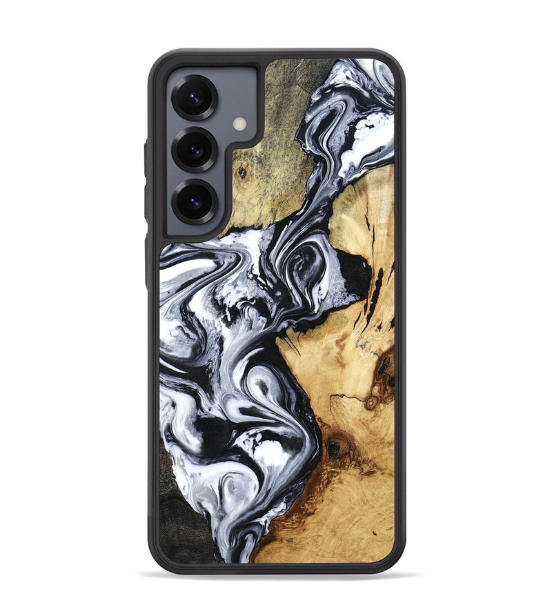 Galaxy S25 Plus Wood Phone Case - Estevan (Black & White, 780967)
