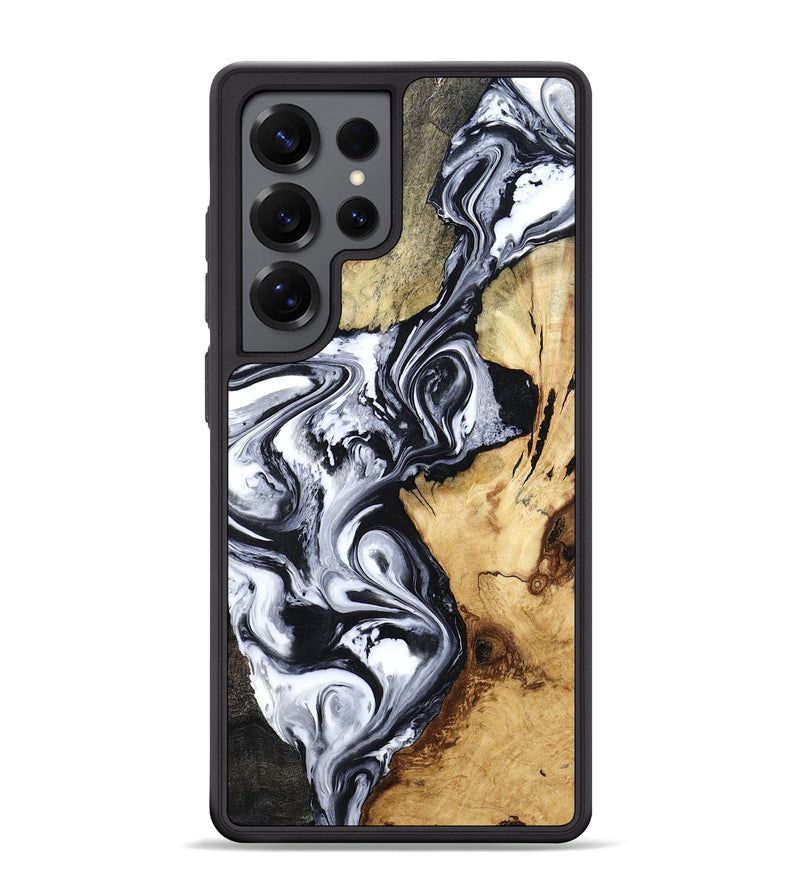 Galaxy S25 Ultra Wood Phone Case - Estevan (Black & White, 780967)