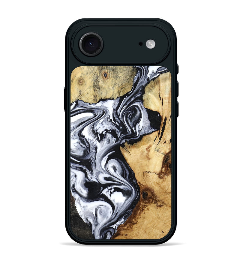 iPhone 17 Air Wood Phone Case - Estevan (Black & White, 780967)