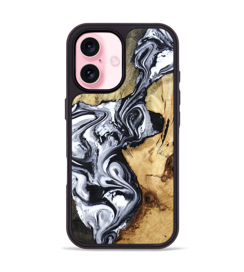 iPhone 17 Wood Phone Case - Estevan (Black & White, 780967)