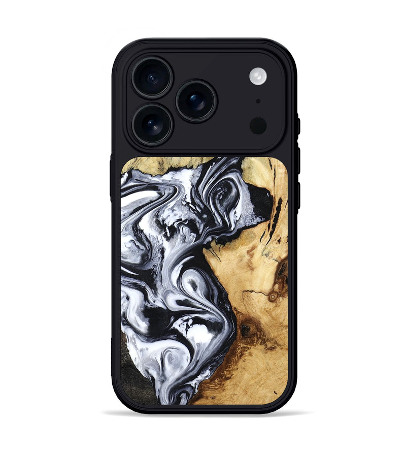 iPhone 17 Pro Wood Phone Case - Estevan (Black & White, 780967)