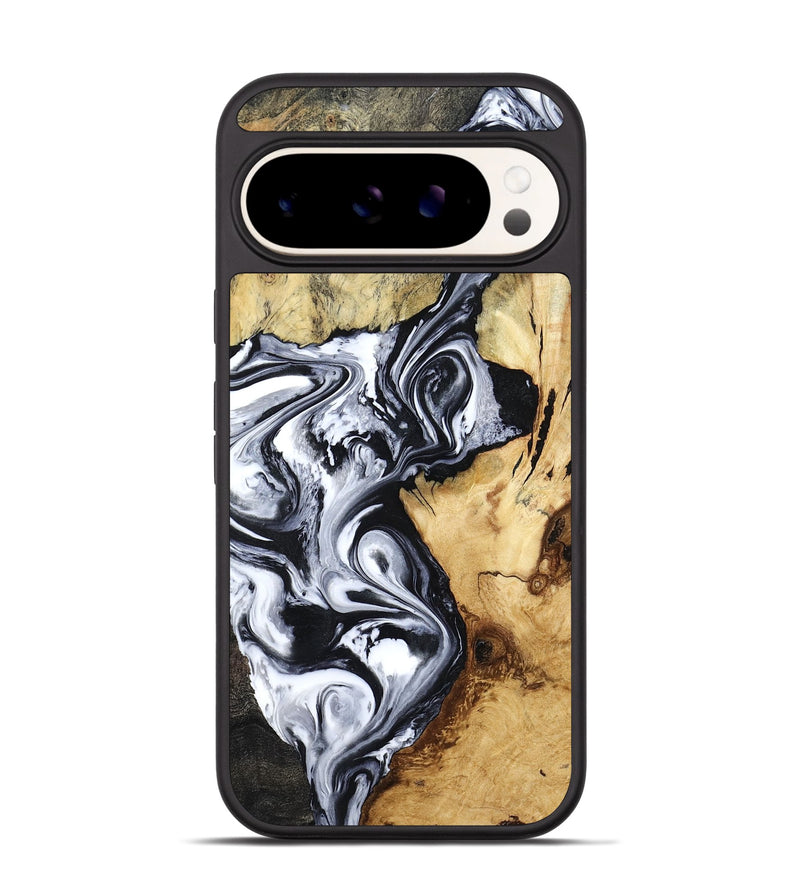 Pixel 9 Pro Wood Phone Case - Estevan (Black & White, 780967)