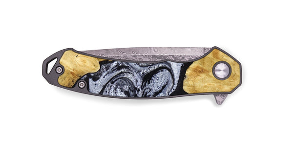 EDC Wood Pocket Knife - Sherman (Black & White, 780968)