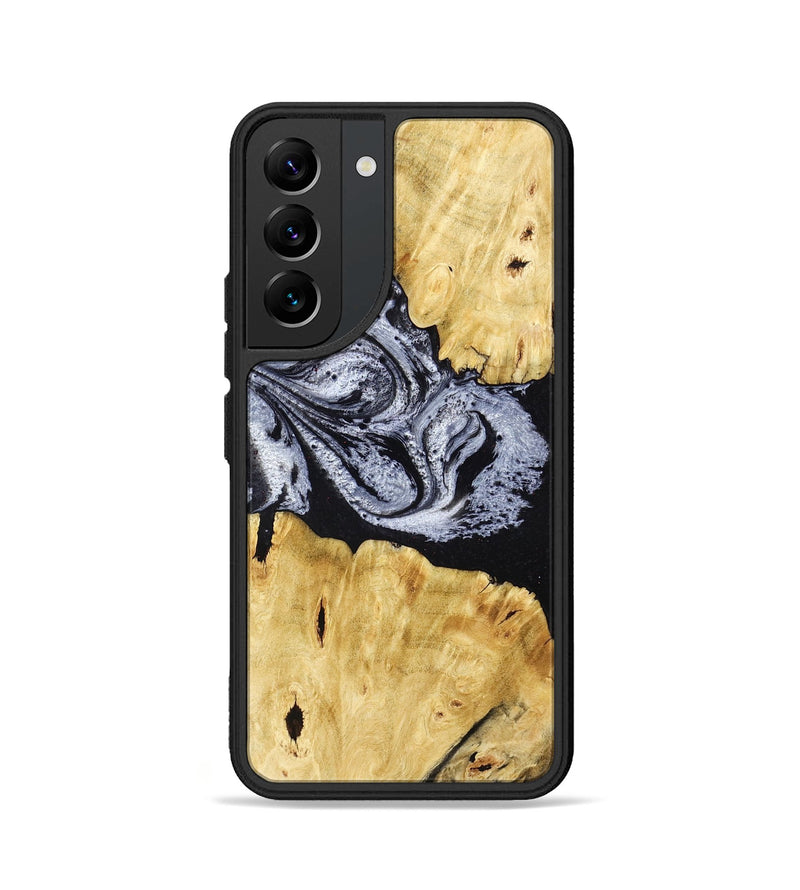 Galaxy S22 Wood Phone Case - Sherman (Black & White, 780968)