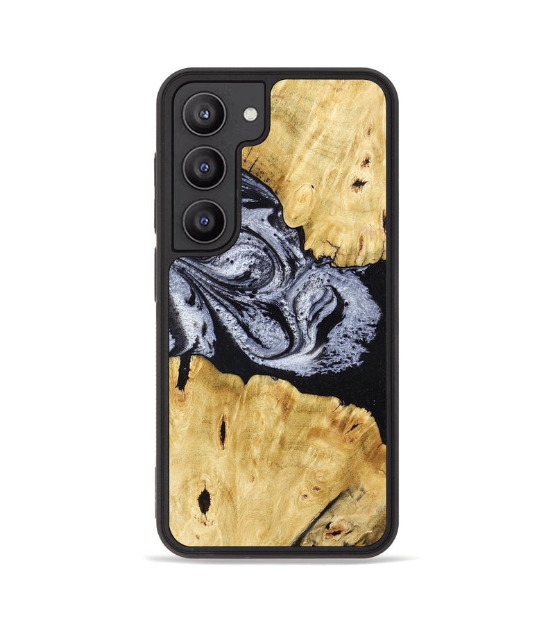 Galaxy S23 Wood Phone Case - Sherman (Black & White, 780968)