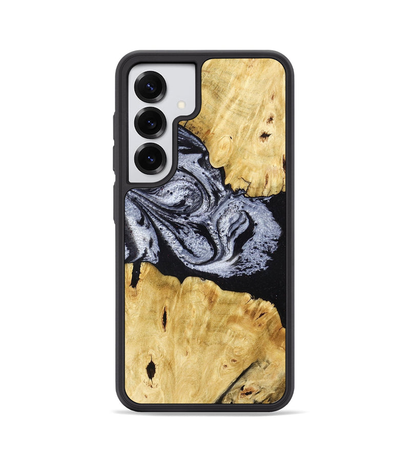 Galaxy S25 Wood Phone Case - Sherman (Black & White, 780968)