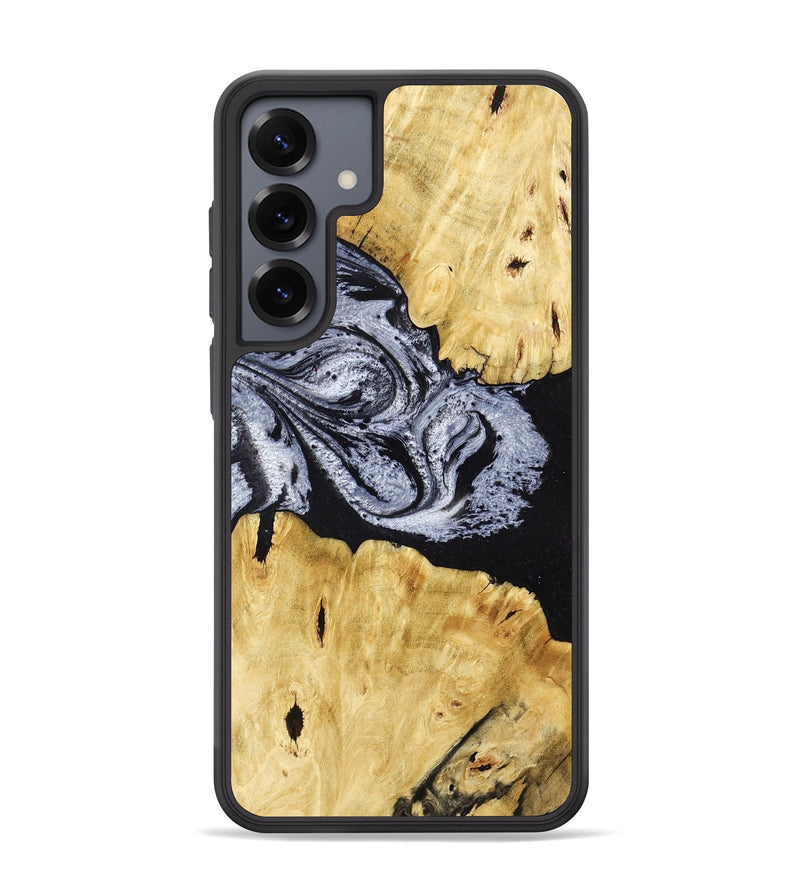 Galaxy S25 Plus Wood Phone Case - Sherman (Black & White, 780968)