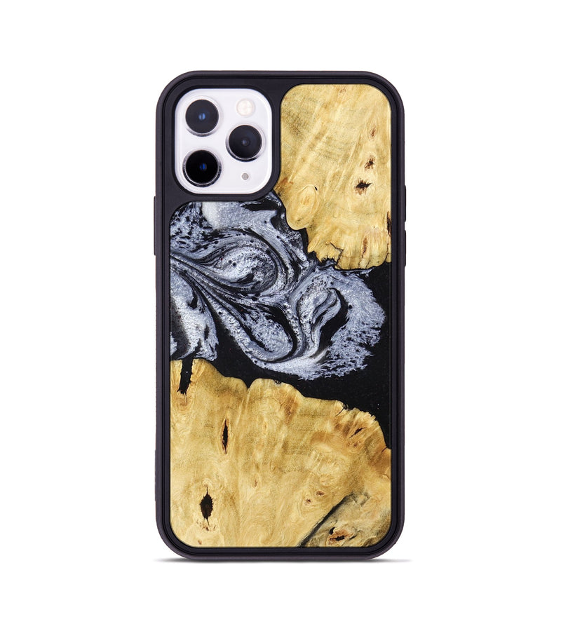 iPhone 11 Pro Wood Phone Case - Sherman (Black & White, 780968)