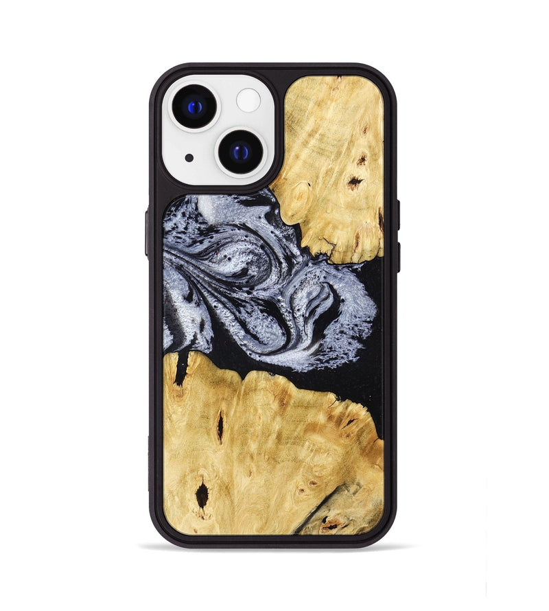 iPhone 13 Wood Phone Case - Sherman (Black & White, 780968)