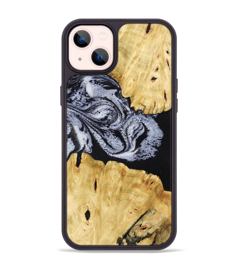 iPhone 14 Plus Wood Phone Case - Sherman (Black & White, 780968)