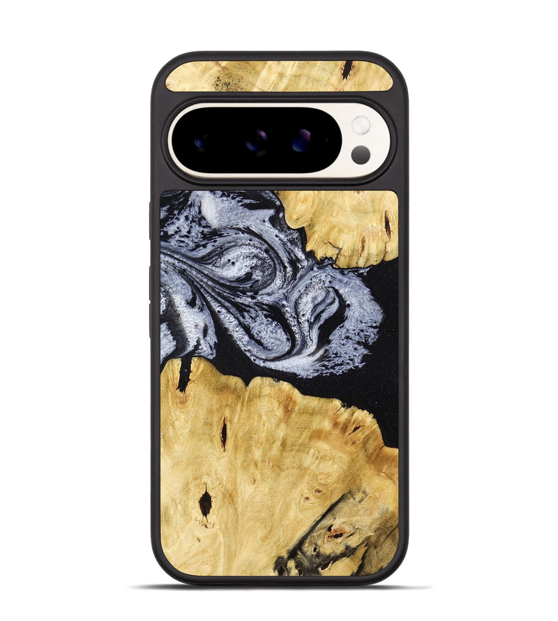 Pixel 9 Wood Phone Case - Sherman (Black & White, 780968)