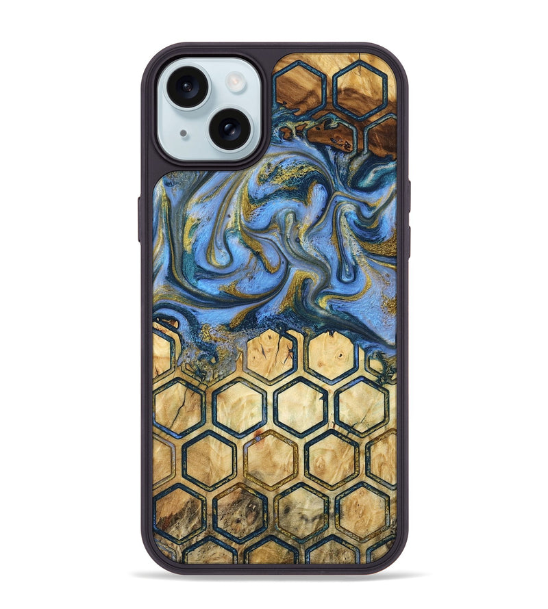 iPhone 15 Plus Wood Phone Case - Shari (Pattern, 781000)