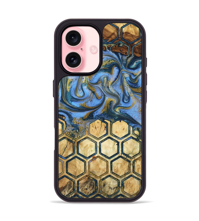 iPhone 16 Wood Phone Case - Shari (Pattern, 781000)