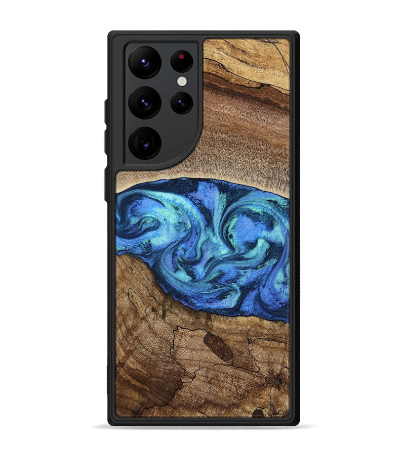 Galaxy S22 Ultra Wood Phone Case - Marlo (Blue, 781042)