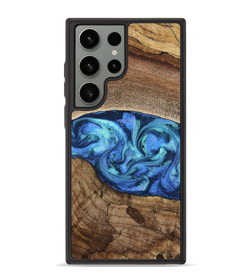 Galaxy S23 Ultra Wood Phone Case - Marlo (Blue, 781042)
