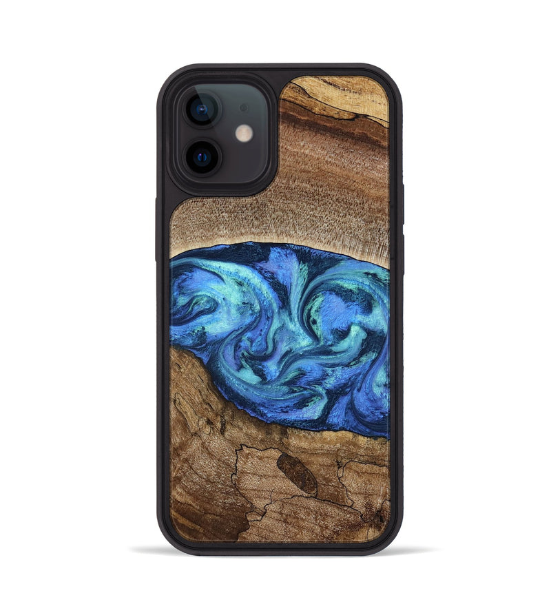 iPhone 12 Wood Phone Case - Marlo (Blue, 781042)