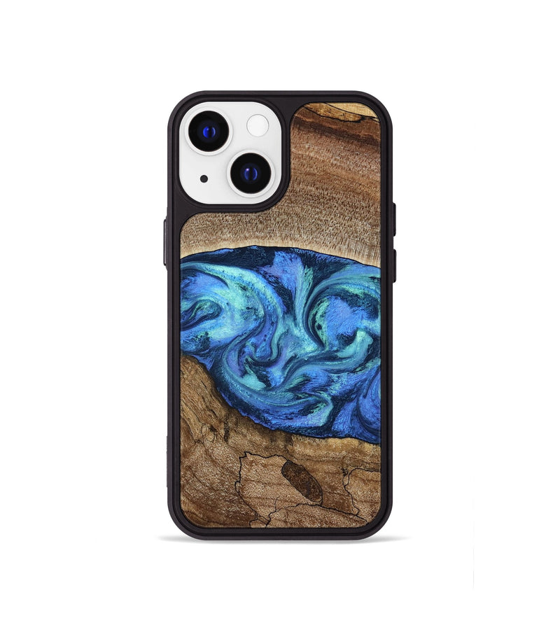 iPhone 13 mini Wood Phone Case - Marlo (Blue, 781042)