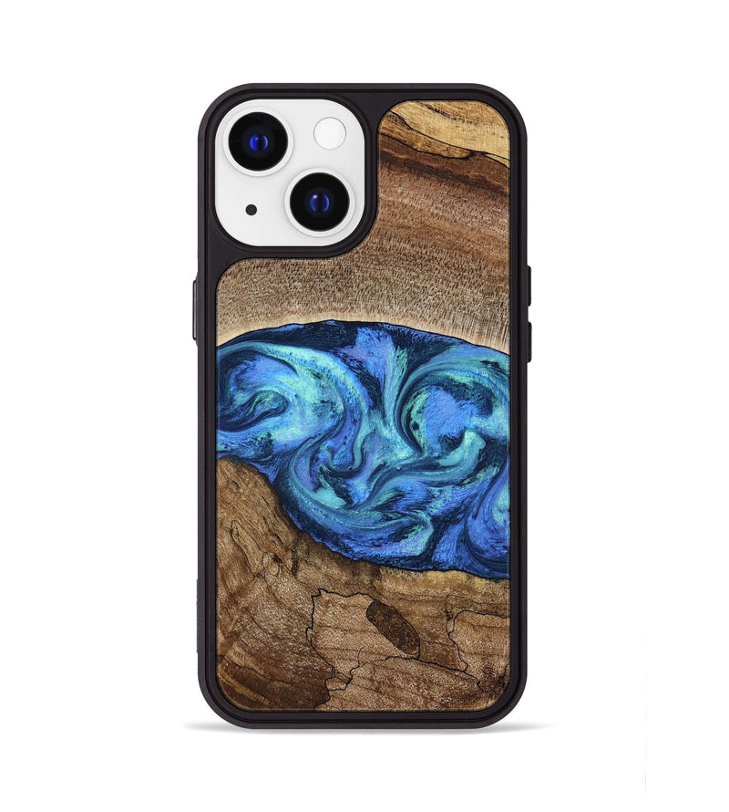 iPhone 13 Wood Phone Case - Marlo (Blue, 781042)