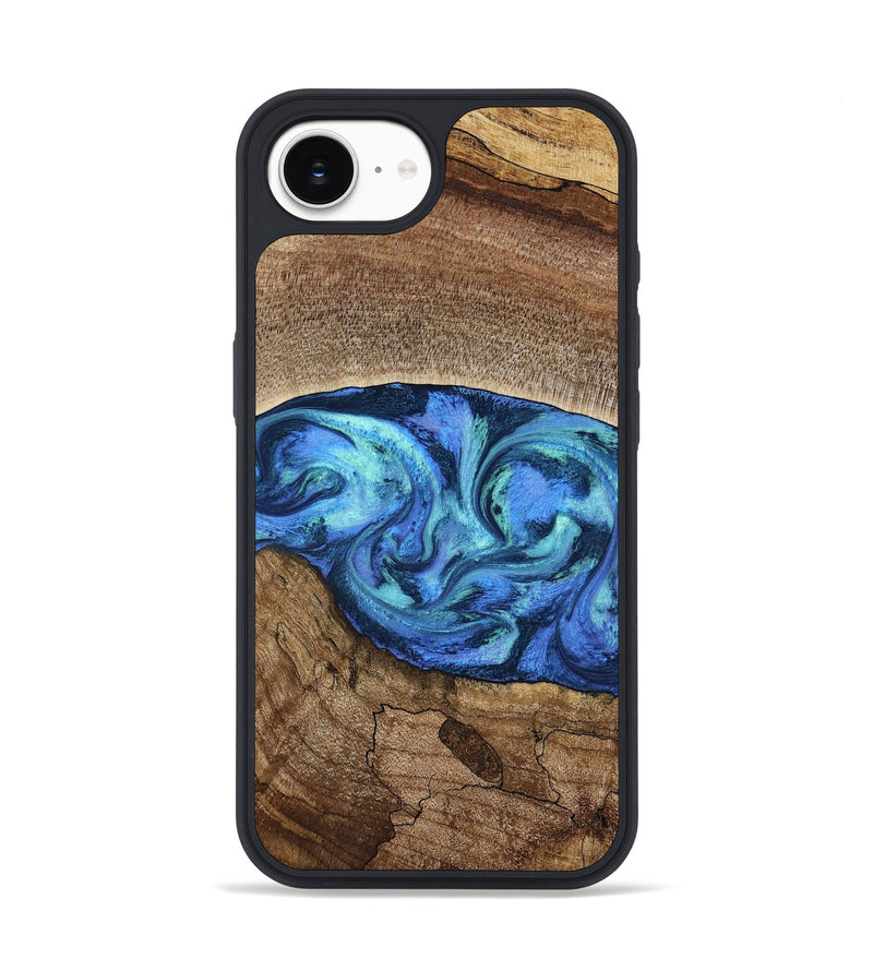 iPhone 16e Wood Phone Case - Marlo (Blue, 781042)