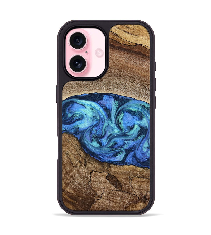iPhone 17 Wood Phone Case - Marlo (Blue, 781042)