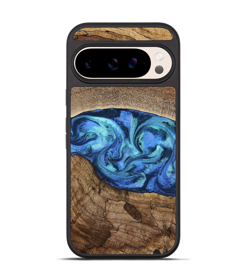 Pixel 10 Wood Phone Case - Marlo (Blue, 781042)