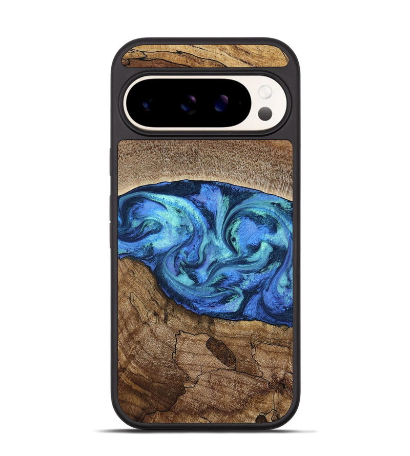 Pixel 9 Pro Wood Phone Case - Marlo (Blue, 781042)