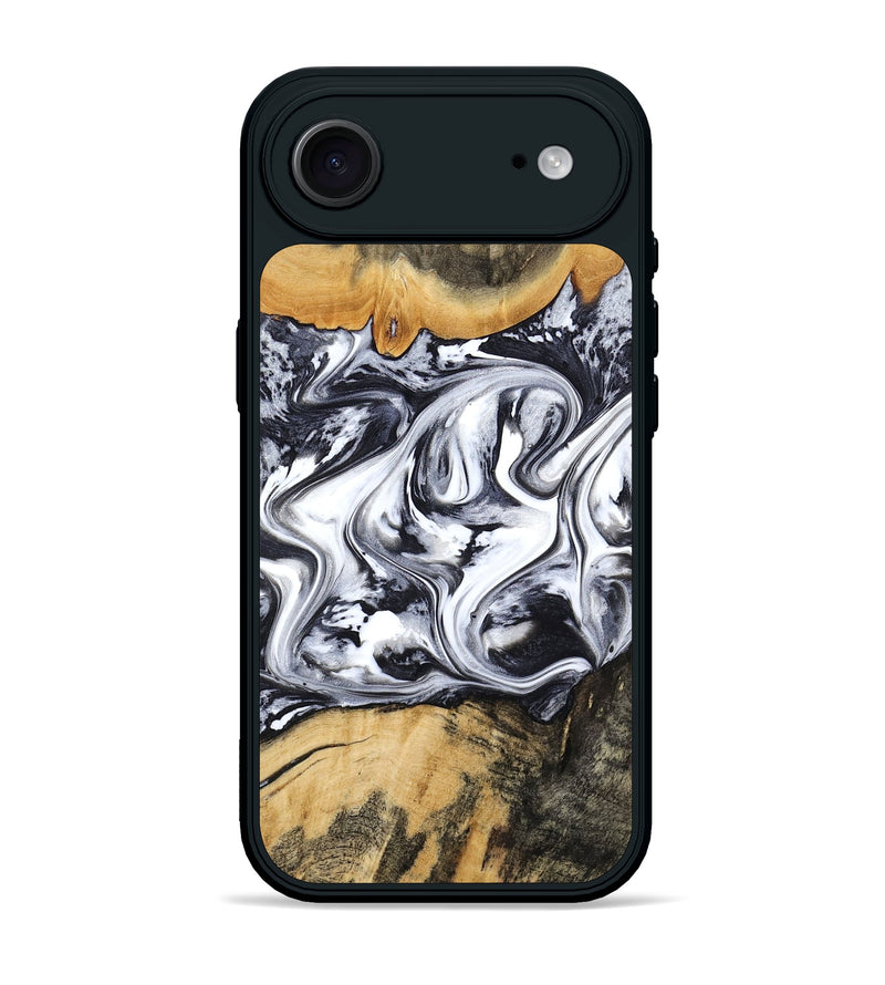 iPhone 17 Air Wood Phone Case - Phoenix (Black & White, 781059)