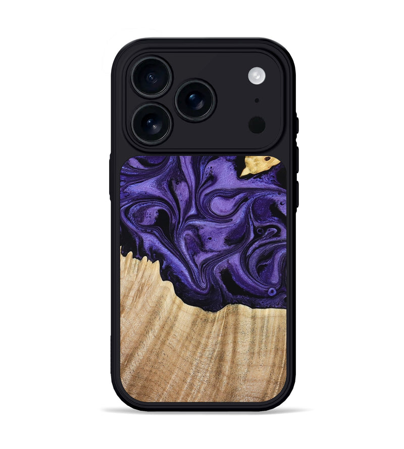 iPhone 17 Pro Wood Phone Case - Janay (Purple, 781111)