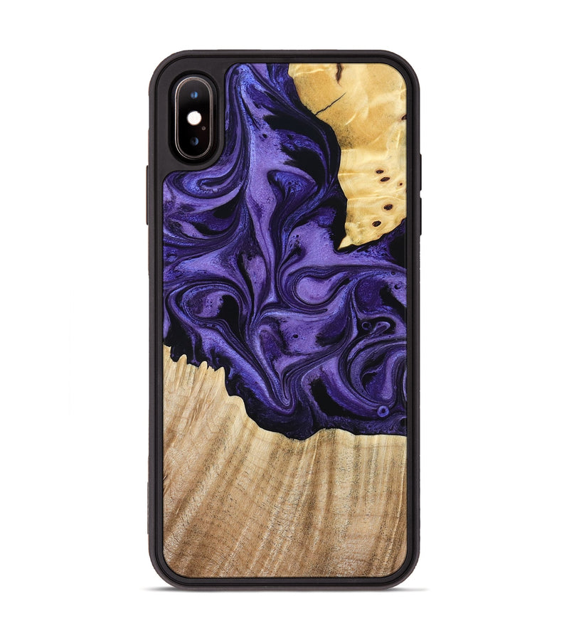 iPhone Xs Max Wood Phone Case - Janay (Purple, 781111)