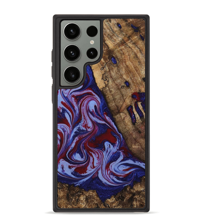 Galaxy S23 Ultra Wood Phone Case - Braiden (Red, 781114)