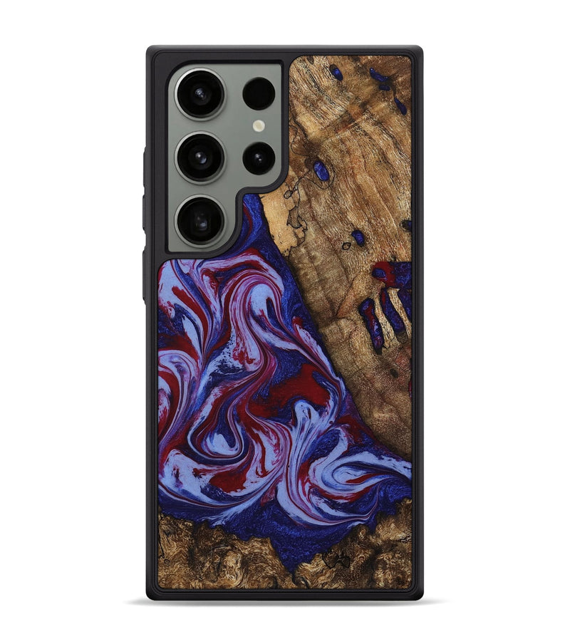 Galaxy S24 Ultra Wood Phone Case - Braiden (Red, 781114)