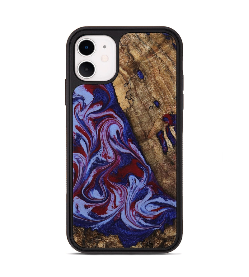 iPhone 11 Wood Phone Case - Braiden (Red, 781114)