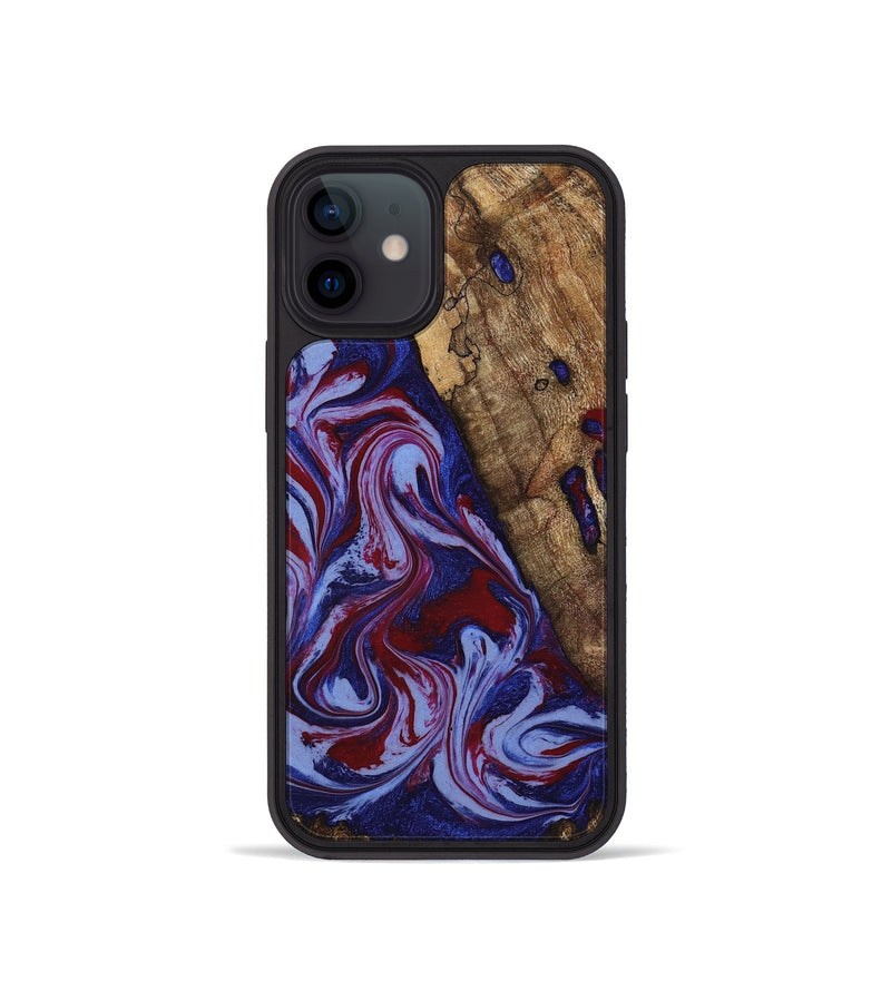 iPhone 12 mini Wood Phone Case - Braiden (Red, 781114)