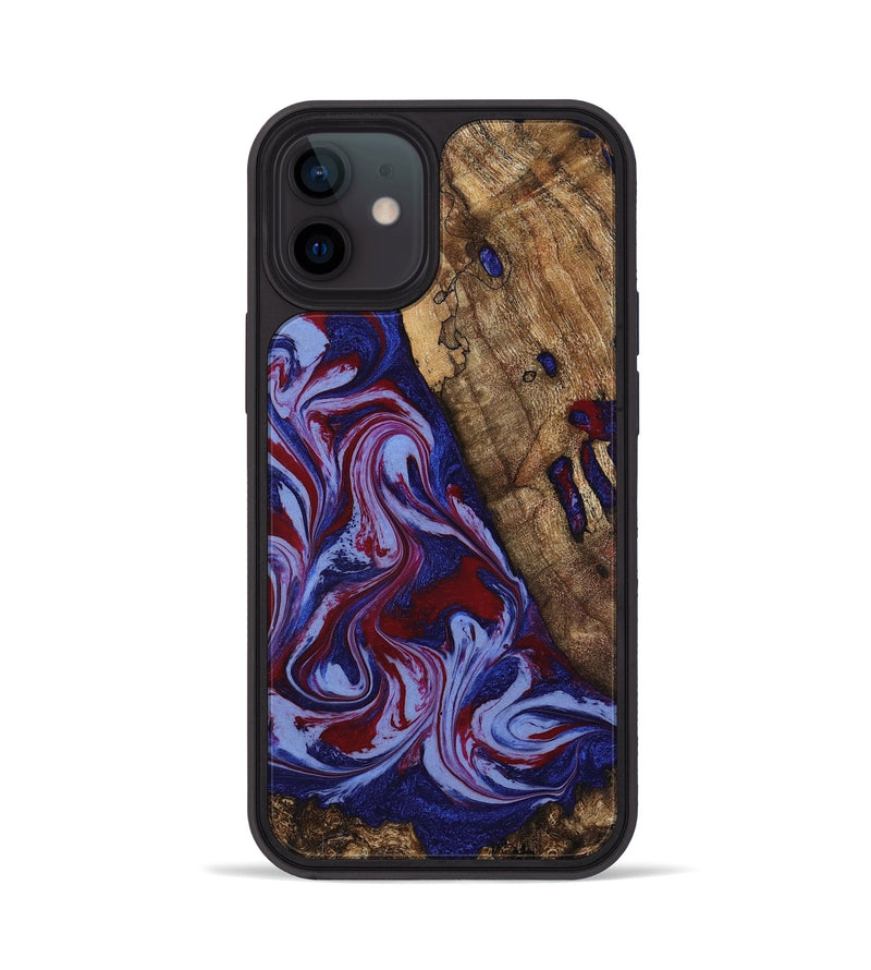iPhone 12 Wood Phone Case - Braiden (Red, 781114)