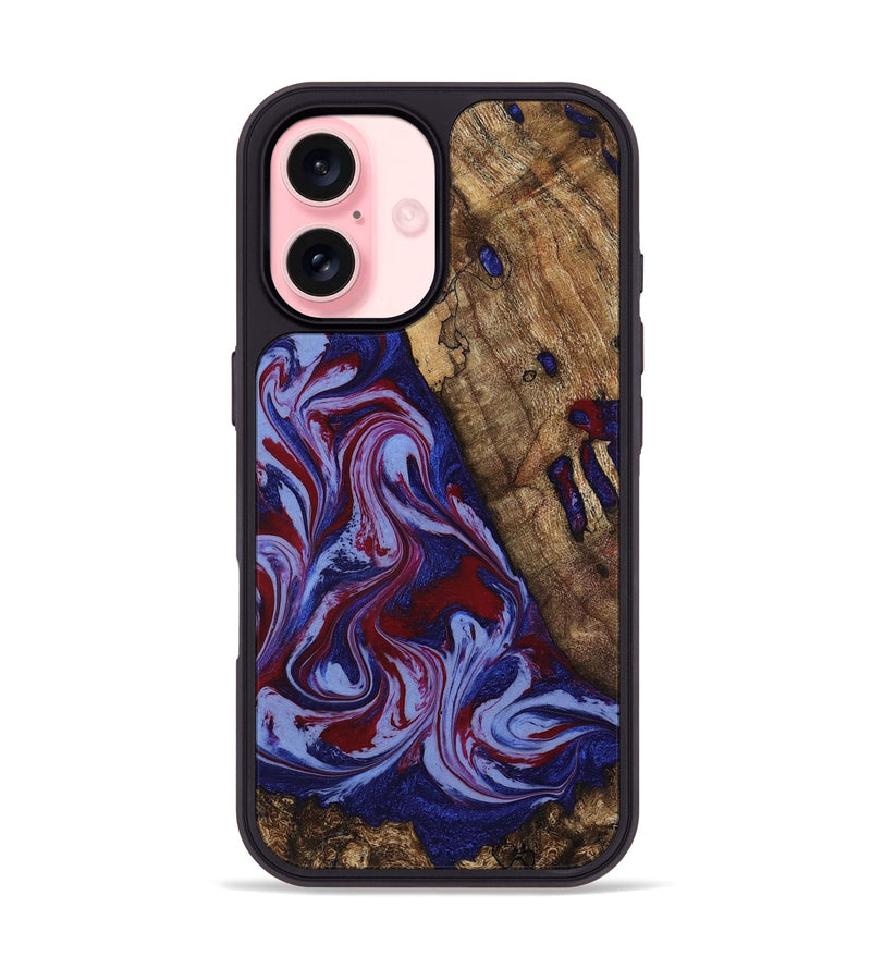 iPhone 16 Wood Phone Case - Braiden (Red, 781114)