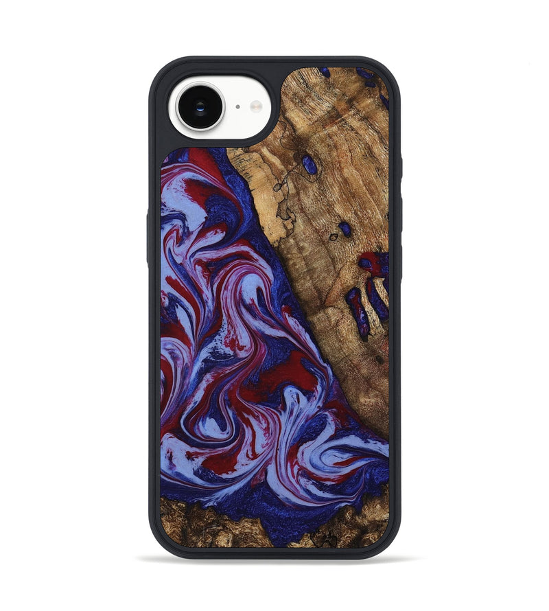 iPhone 16e Wood Phone Case - Braiden (Red, 781114)