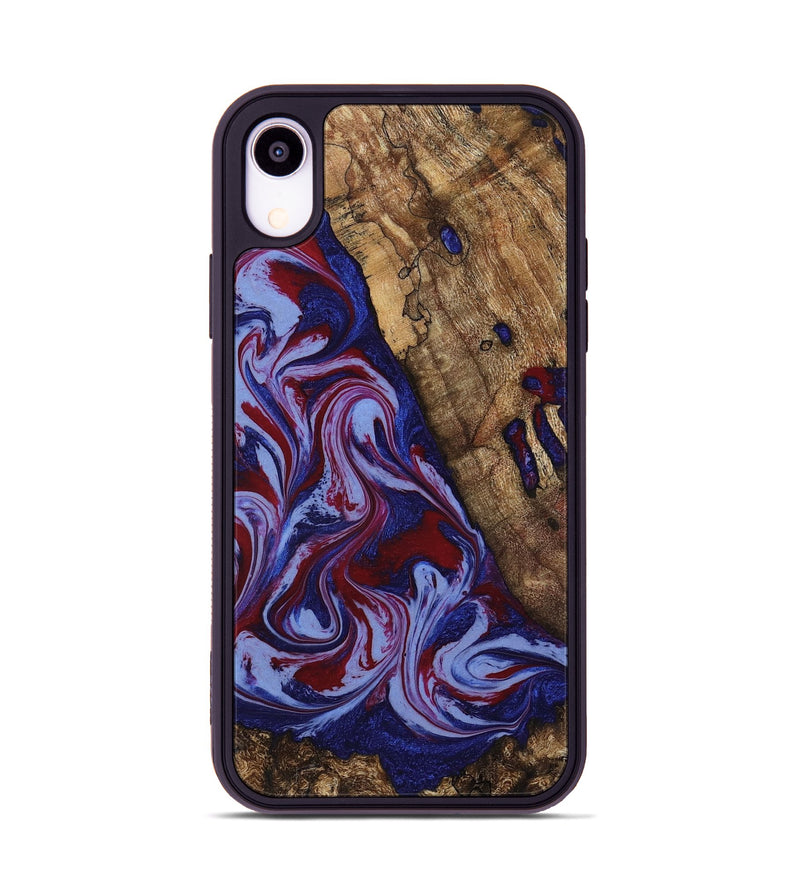 iPhone Xr Wood Phone Case - Braiden (Red, 781114)