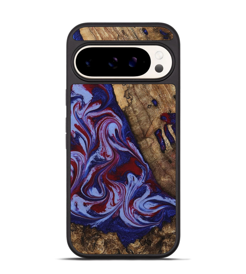 Pixel 9 Wood Phone Case - Braiden (Red, 781114)