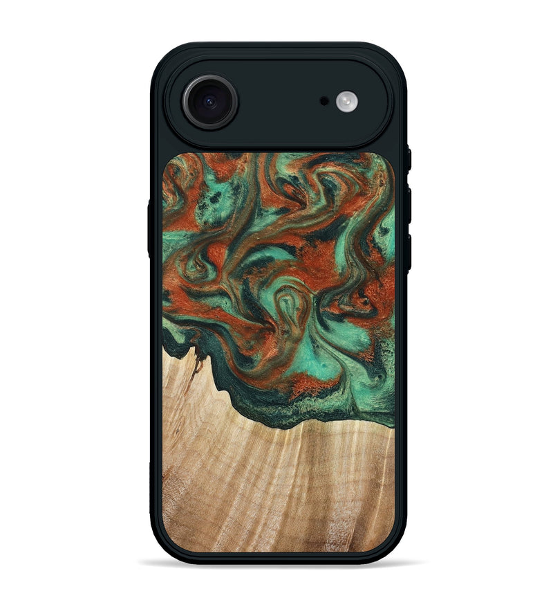 iPhone 17 Air Wood Phone Case - Dejah (Green, 781123)
