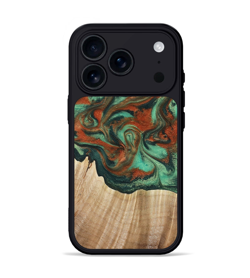 iPhone 17 Pro Wood Phone Case - Dejah (Green, 781123)