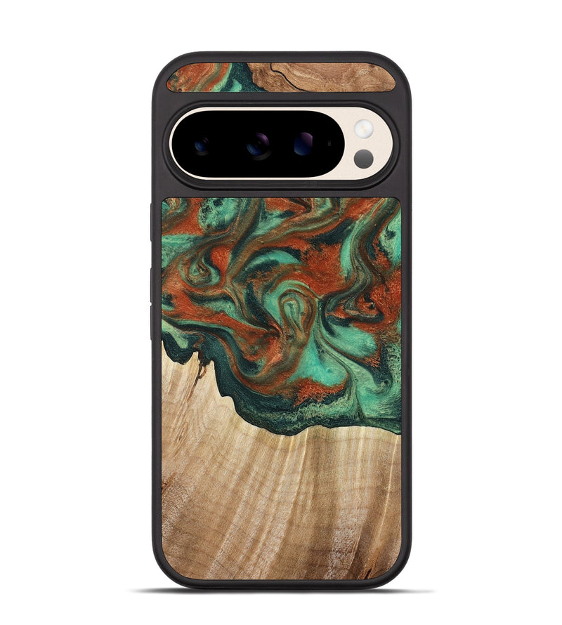 Pixel 10 Wood Phone Case - Dejah (Green, 781123)