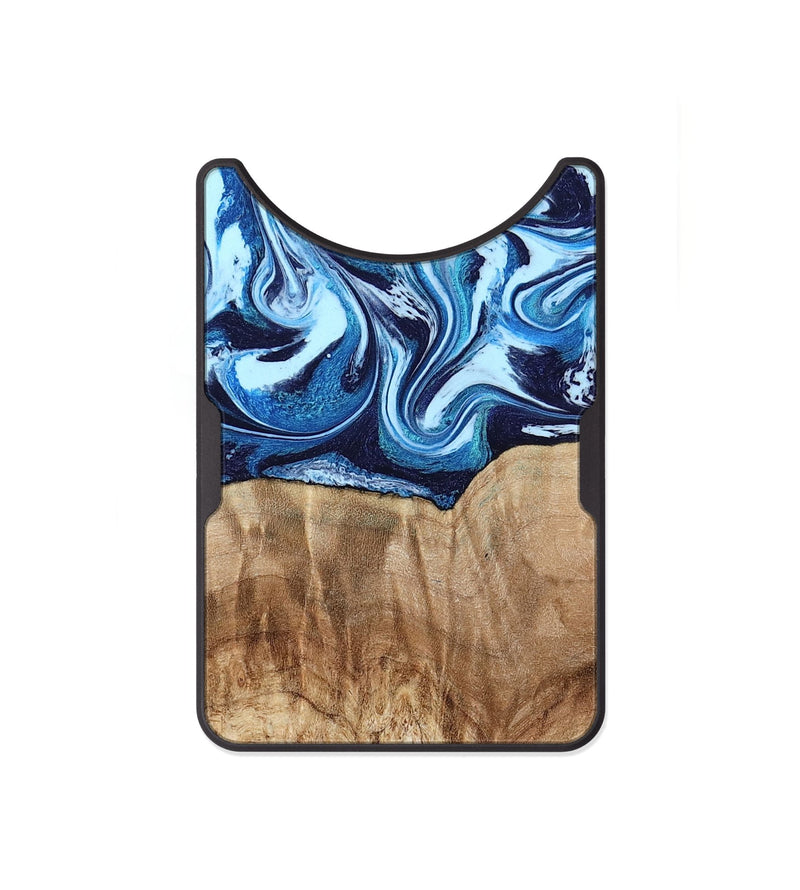 Alloy Wood Wallet - Trina (Blue, 781148)