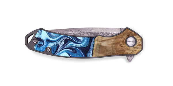 EDC Wood Pocket Knife - Trina (Blue, 781148)