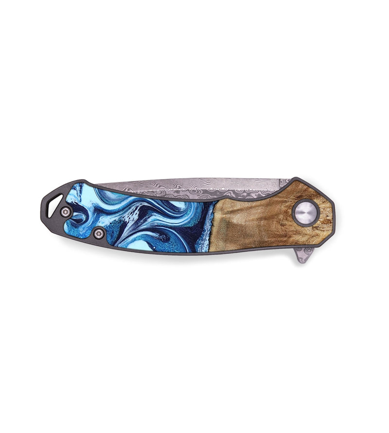 EDC Wood Pocket Knife - Trina (Blue, 781148)