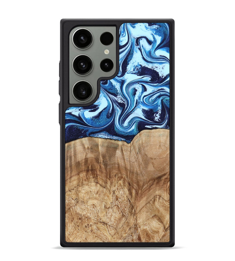 Galaxy S24 Ultra Wood Phone Case - Trina (Blue, 781148)
