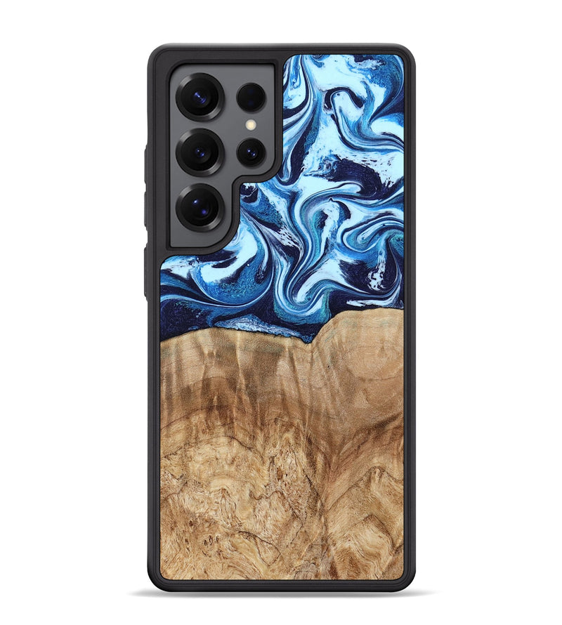 Galaxy S25 Ultra Wood Phone Case - Trina (Blue, 781148)