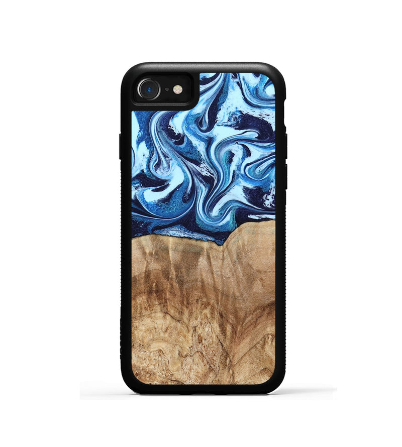 iPhone SE Wood Phone Case - Trina (Blue, 781148)