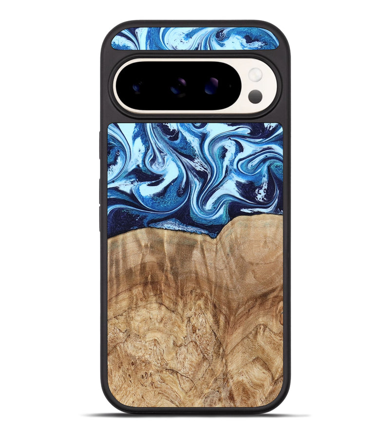 Pixel 9 Pro XL Wood Phone Case - Trina (Blue, 781148)